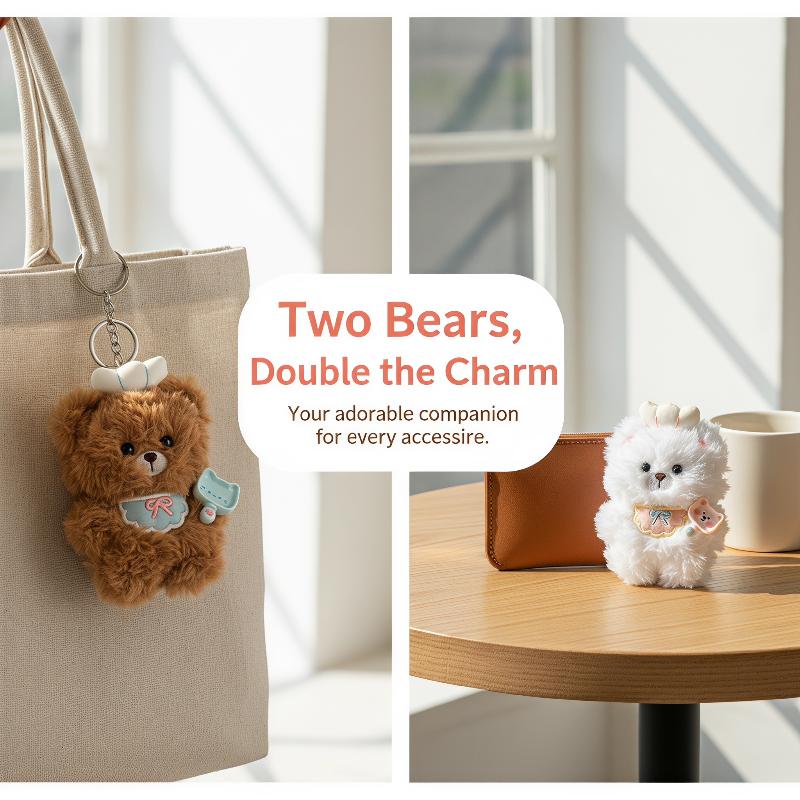 1Pcs Soft Plush Chef Bear Keyc - Laptop Accessories Women 评论和价格