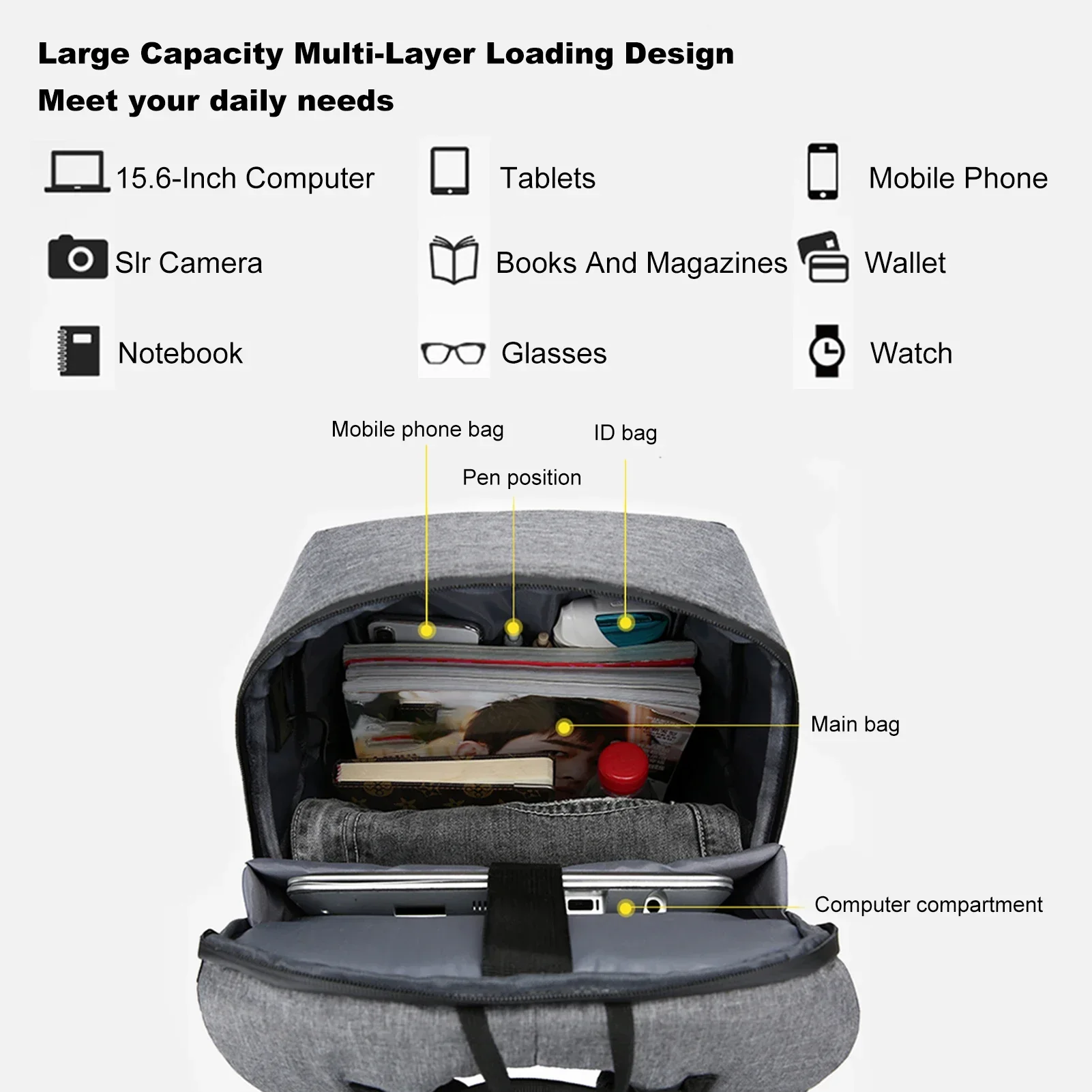 Laptop Backpack for 17 Inch La - Laptop Bag Waterproof 评论和价格
