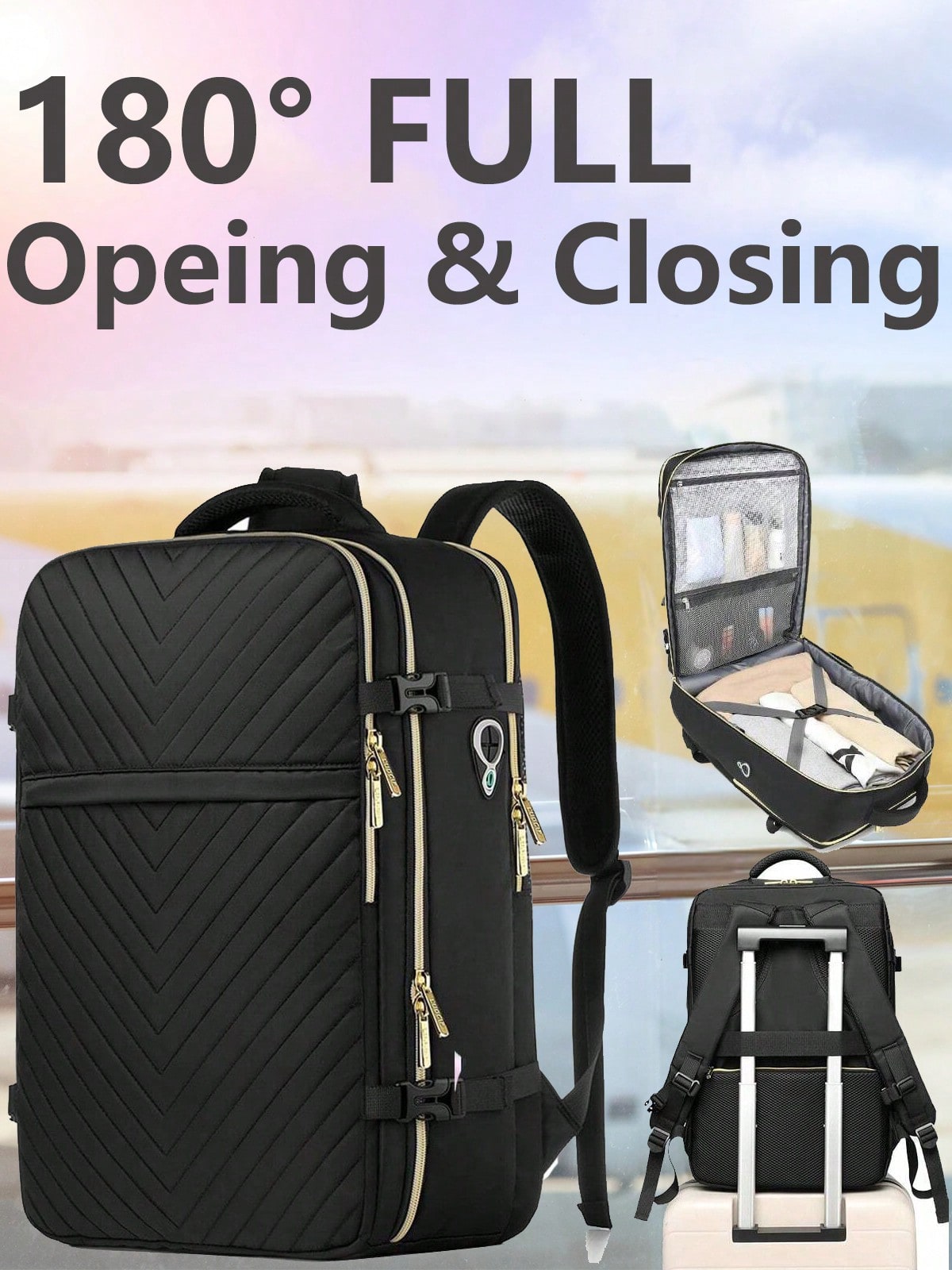 Large Carry On Travel Backpack - Laptop Bag Waterproof 评论和价格
