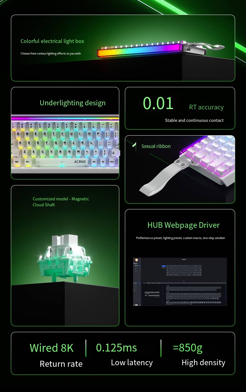 ACE68 Magnetic Keyboard Wired  - Laptop Accessories Uk 评论和价格