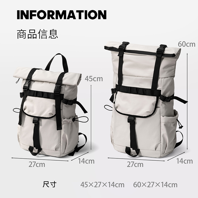 New Men's roll mouth expandabl - Laptop Bag Waterproof 评论和价格