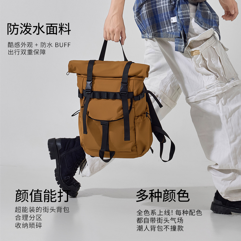 New Men's roll mouth expandabl - Laptop Bag Waterproof 评论和价格