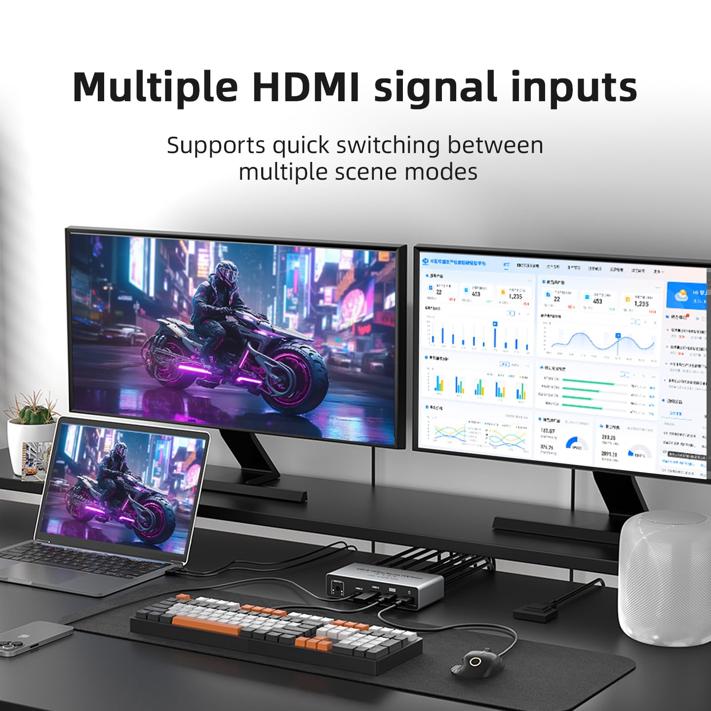 USB C HDMI DP KVM Switch 2 Mon - Laptop Accessories Women 评论和价格