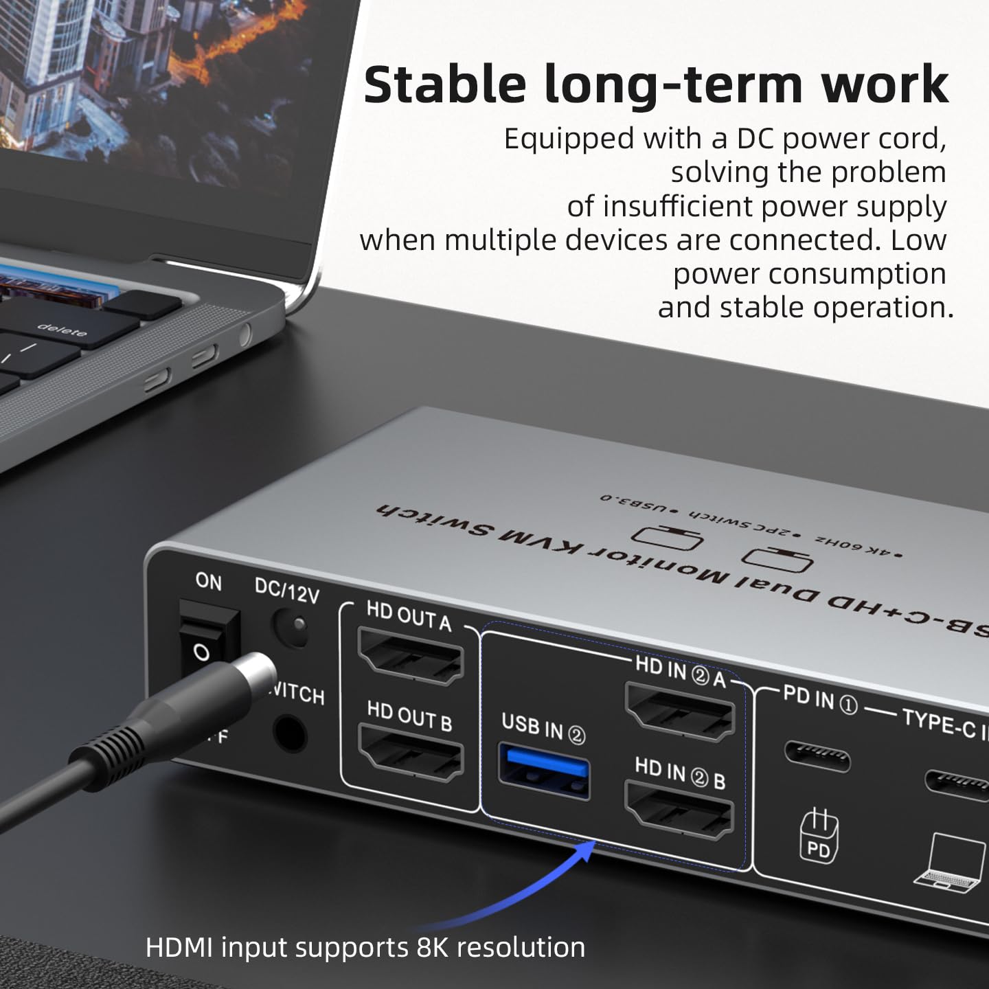 USB C HDMI DP KVM Switch 2 Mon - Laptop Accessories Women 评论和价格
