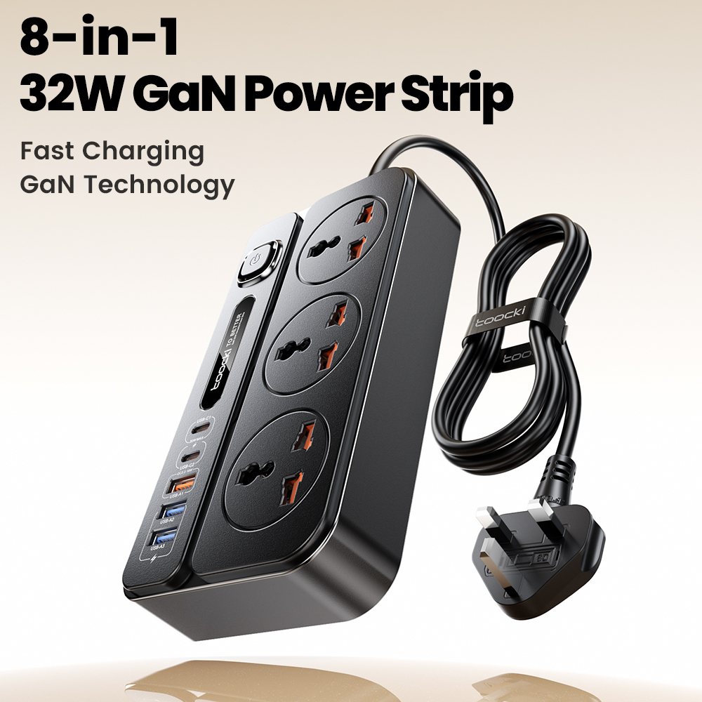 Toocki GaN Power Strip AC Outl - Laptop Accessories Uk 评论和价格