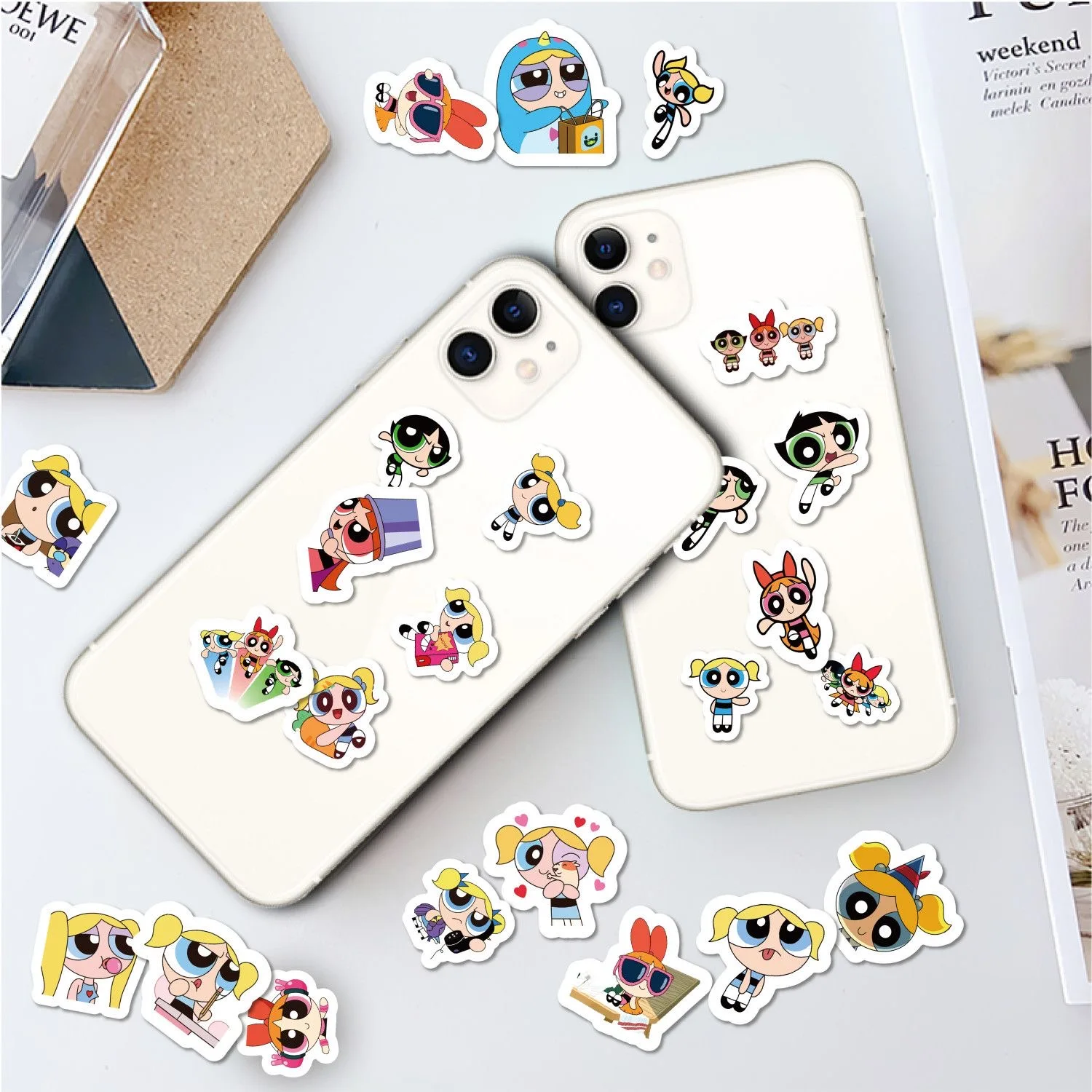 100pcs Powerpuff Girls Sticker - Laptop Bag Waterproof 评论和价格