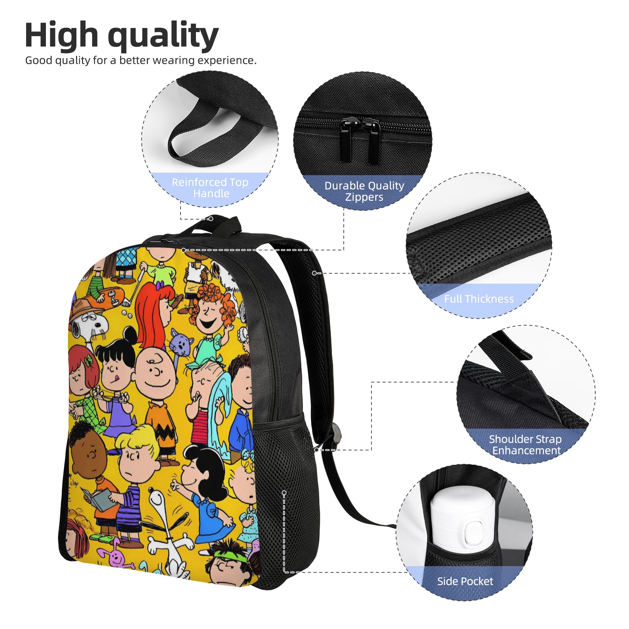 Snoopy Peanuts Fashion Backpac - Laptop Accessories Women 评论和价格