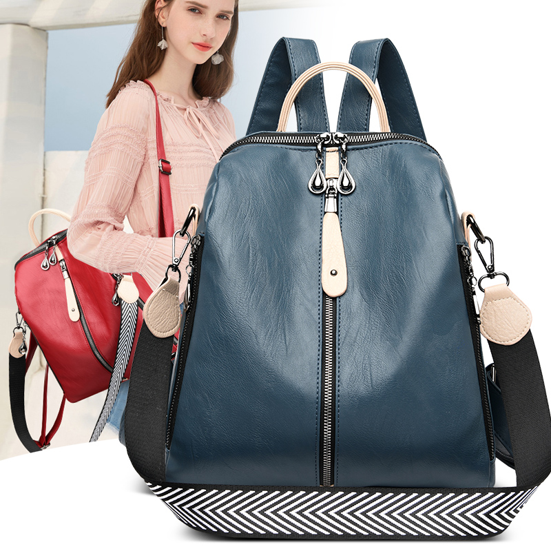 Fashion Backpack Women Soft Le - Laptop Accessories Women 评论和价格