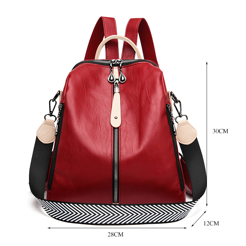 Fashion Backpack Women Soft Le - Laptop Accessories Women 评论和价格