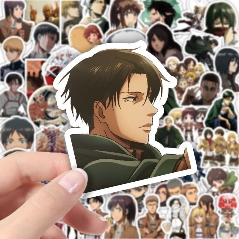 60Pcs Attack on Titan Anime St - Laptop Bag Waterproof 评论和价格