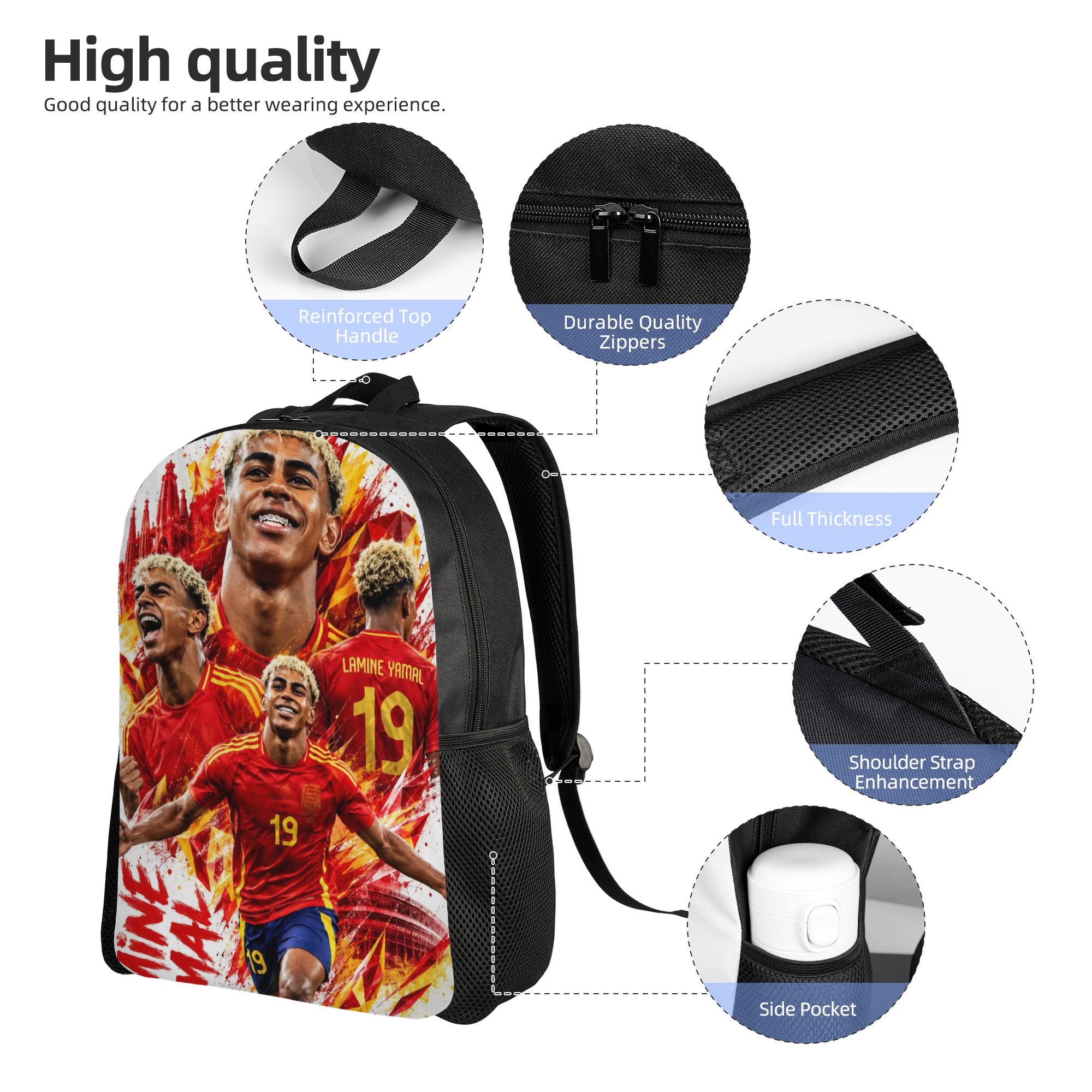 Football L-Lamine Yamal Spain  - Laptop Accessories Women 评论和价格