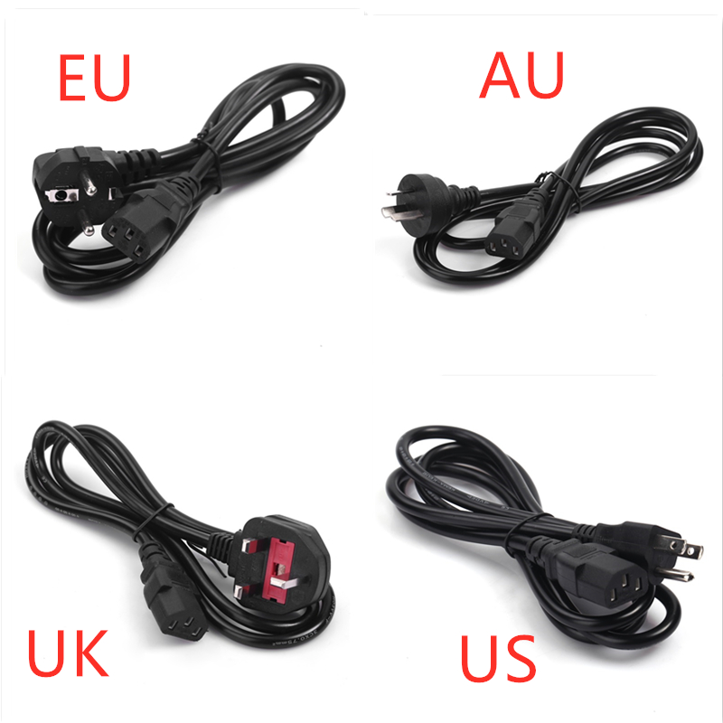 Durable 3-Prong 1.2m EU US AU  - Laptop Accessories Uk 评论和价格