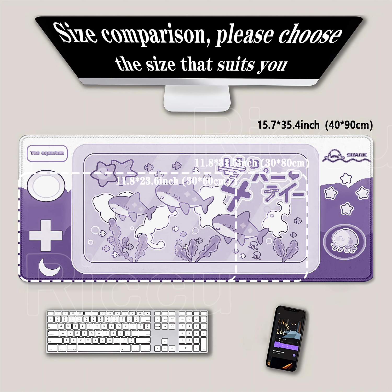 Mouse Pad Cute Shark Party The - Laptop Accessories Bundle 评论和价格