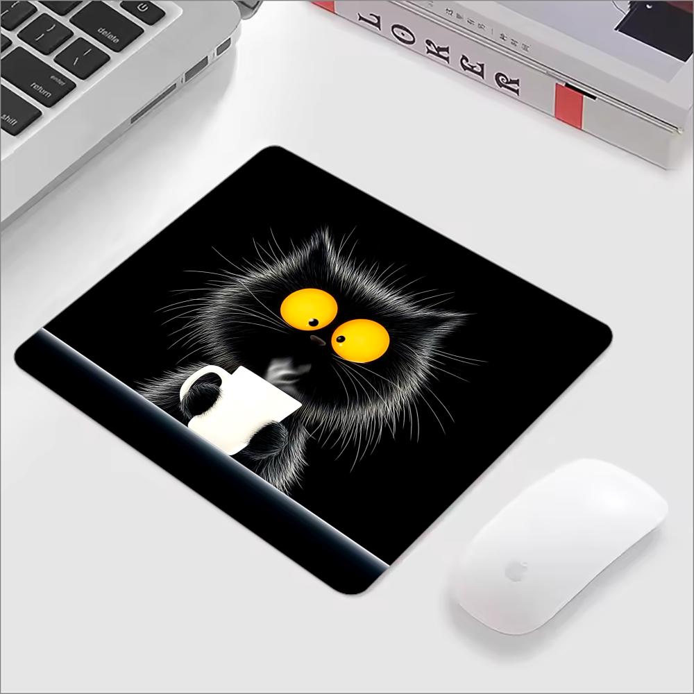 Kawaii Coffee Cat Mouse Pad Bl - Laptop Accessories Bundle 评论和价格