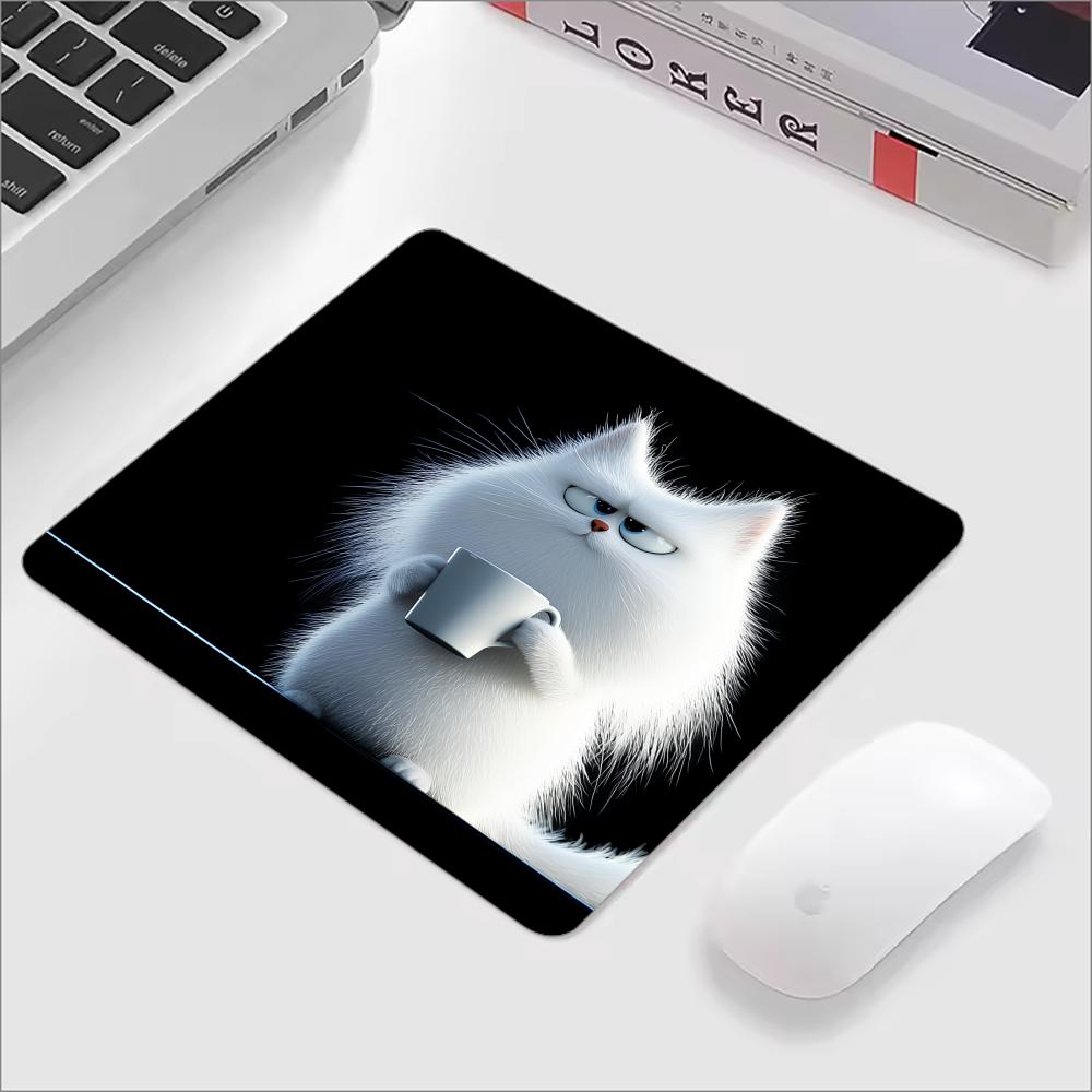 Kawaii Coffee Cat Mouse Pad Bl - Laptop Accessories Bundle 评论和价格