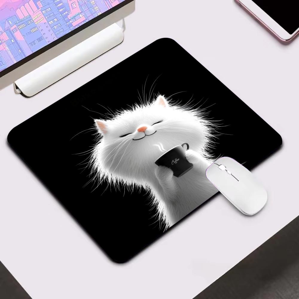Kawaii Coffee Cat Mouse Pad Bl - Laptop Accessories Bundle 评论和价格